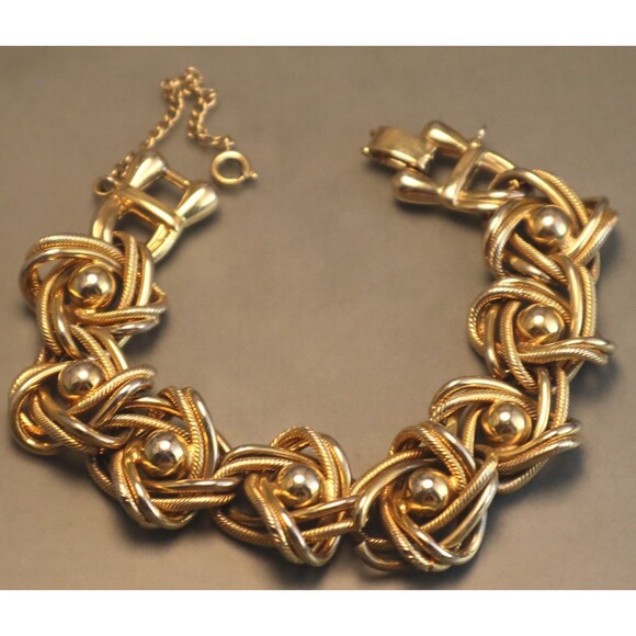 Vintage Kramer Bold Chunky Bracelet Knots - Picture 3 of 5